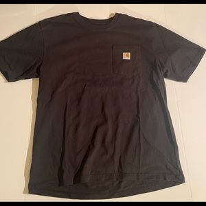 Large black Carhartt tee.